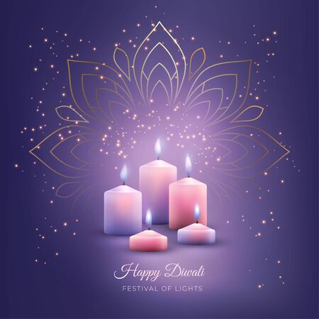 Diwali Festival Backgroundのイラスト素材