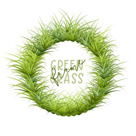 Vector Grass Frameのイラスト素材