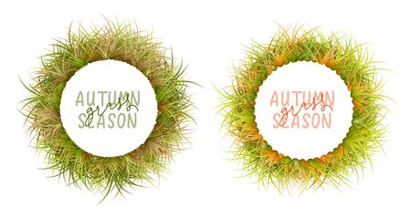 Vector Grass Frameのイラスト素材