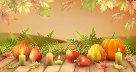 Autumn Season Landscapeのイラスト素材