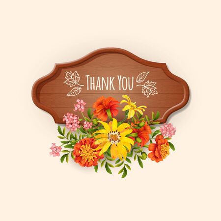 Thank you cardのイラスト素材