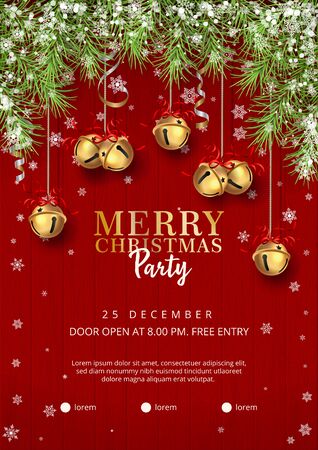 Christmas Party Posterのイラスト素材