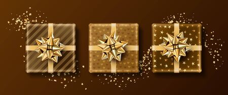 Set of Christmas Giftsのイラスト素材
