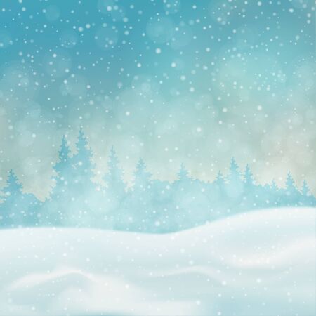 Vector Winter Landscapeの写真素材