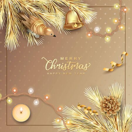 Merry Christmas Backgroundのイラスト素材