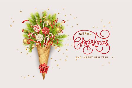 Festive Christmas Backgroundのイラスト素材