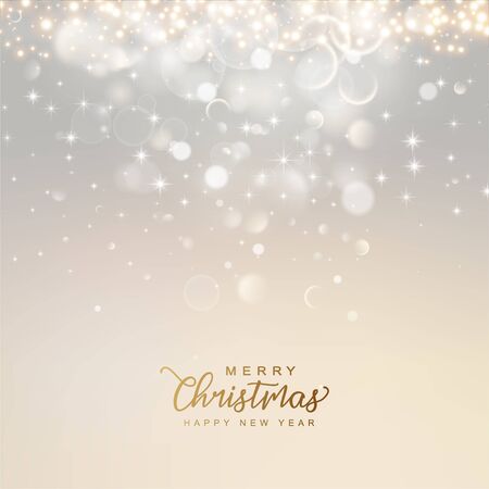 Elegant Christmas and New Year shimmering background. Abstract shiny light backgroundのイラスト素材