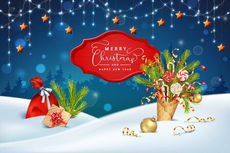 Christmas Holiday Backgroundの写真素材