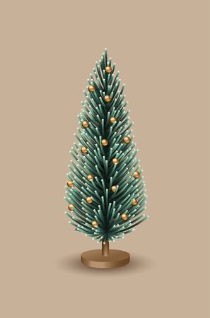 Artificial Christmas Treeのイラスト素材