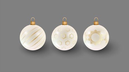 Christmas Balls Setのイラスト素材