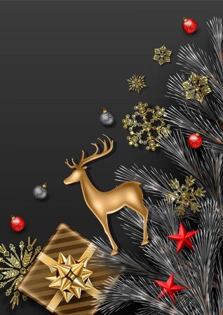 Christmas and New Year Backgroundの写真素材