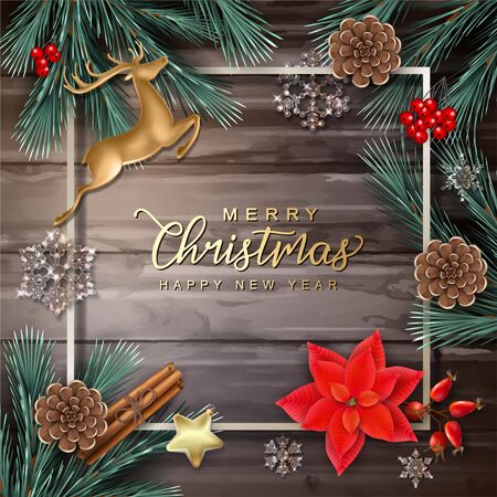Festive Christmas Backgroundのイラスト素材