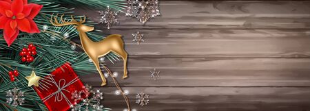 Festive Christmas Backgroundのイラスト素材