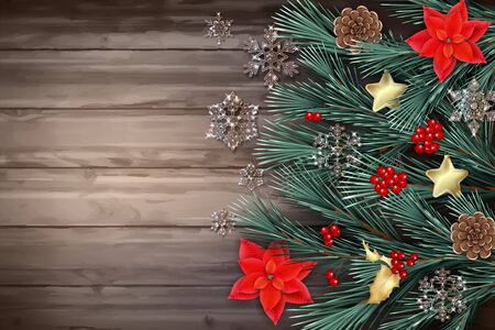 Festive Christmas Backgroundの写真素材