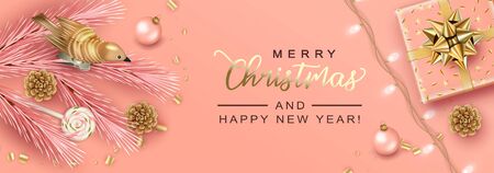 Merry Christmas Backgroundのイラスト素材