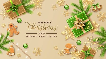 Merry Christmas Backgroundのイラスト素材