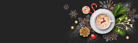 Christmas and New Year bannerの写真素材