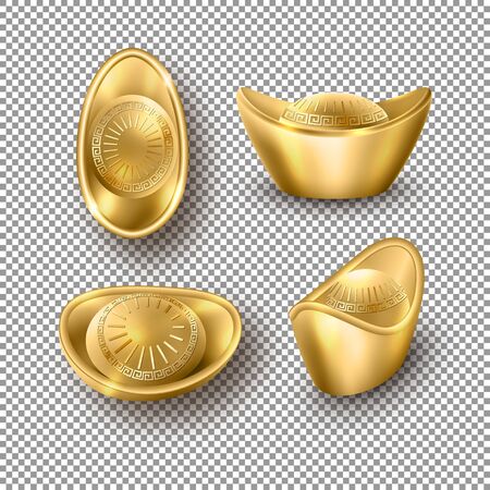 Chinese Golden Ingotsのイラスト素材