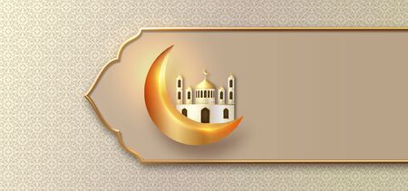 Eid Mubarak islamic designの写真素材