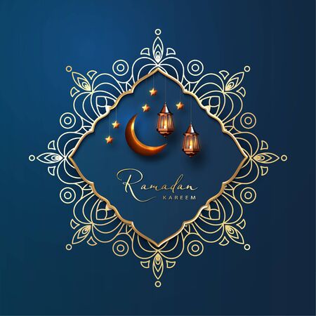 Ramadan Kareem greeting cardのイラスト素材