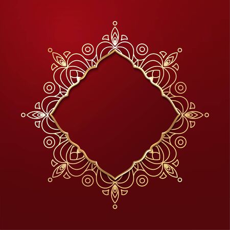 Luxury Background with Gold frameのイラスト素材