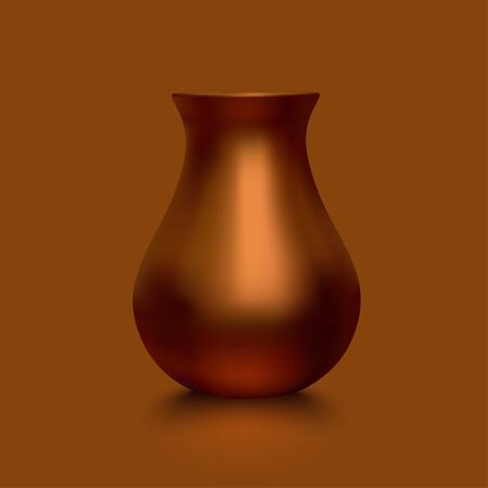 Old copper vaseのイラスト素材