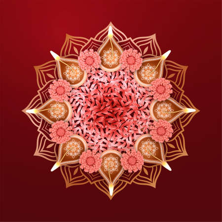 Diwali festival backgroundのイラスト素材