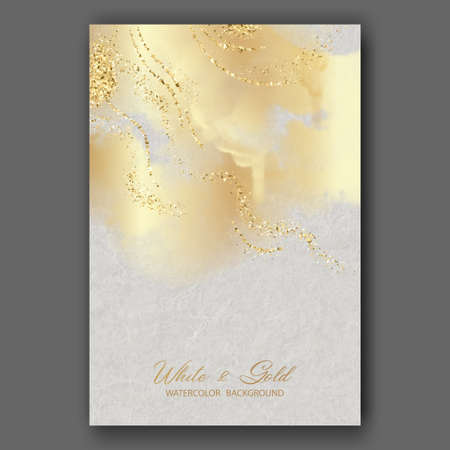 Elegant watercolor templateのイラスト素材