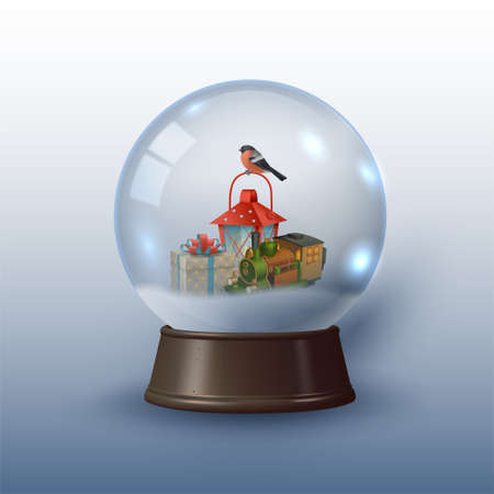 Vector Snow Globeのイラスト素材