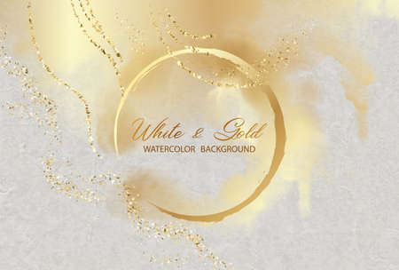 Elegant watercolor templateのイラスト素材