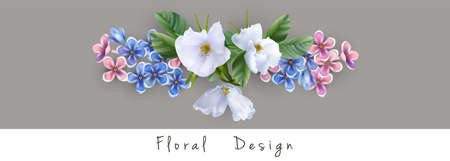 Vector flower arrangementのイラスト素材