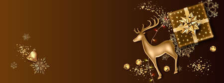 Festive Christmas Backgroundの写真素材