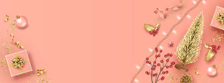 Holiday Christmas Backgroundの写真素材