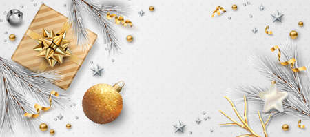 Christmas and New Year bannerの写真素材