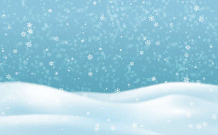 Snow Hills Landscapeのイラスト素材