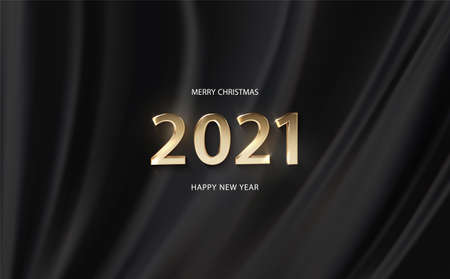 Happy New Year 2021 bannerのイラスト素材