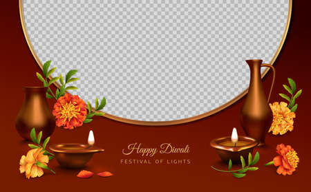 Diwali Festival Bannerのイラスト素材