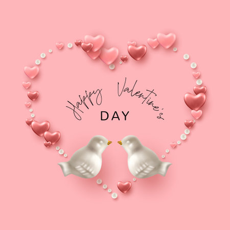 Valentines day cardのイラスト素材