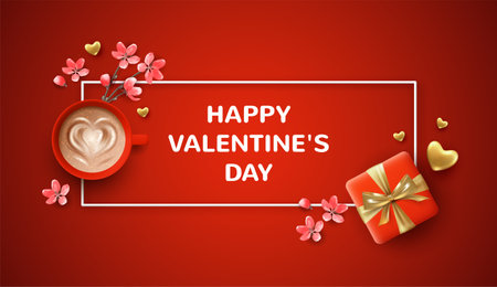 Valentines day bannerのイラスト素材