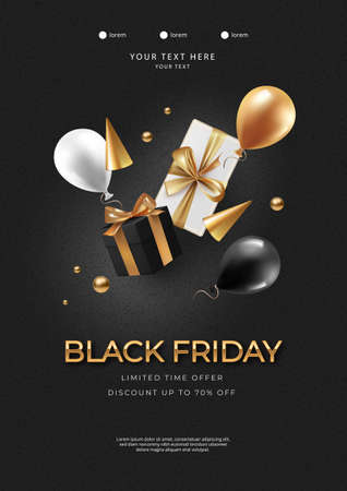 Black Friday Posterのイラスト素材