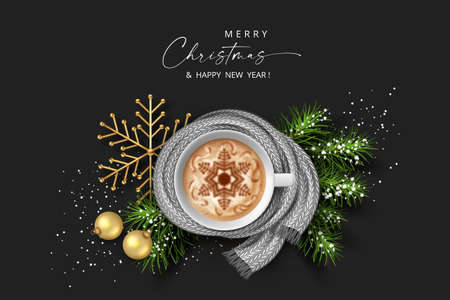 Christmas and New Year Bannerのイラスト素材