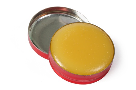 Box with a cosmetic cream, isolated on white backgroundの写真素材