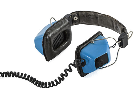 Headphones, isolated on white backgroundの写真素材