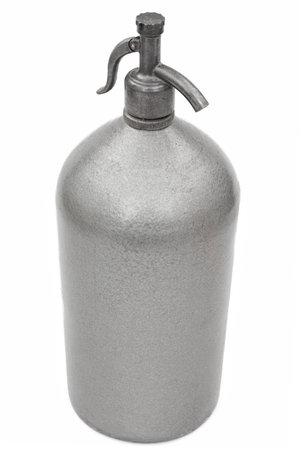 Siphon for soda water, isolated on white backgroundの写真素材