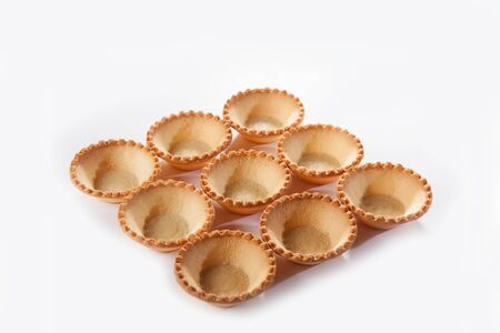 Shortbread dough form. Shape for the design of a sandwich, salad, appetizers.の写真素材