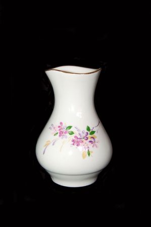 A small vase on a black backgroundの写真素材