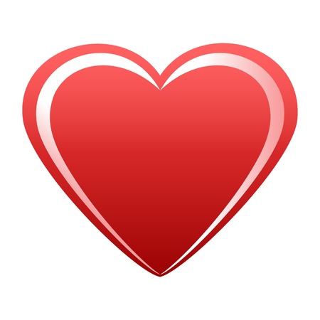 Illustration of a red heart with white specks isolated on white backgroundのイラスト素材