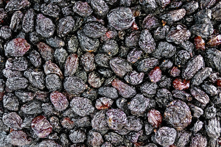 Raisins black textureの写真素材