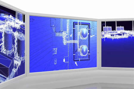 Conditional scheme on the monitor of the technology of collection and subgesting of oil and gas....