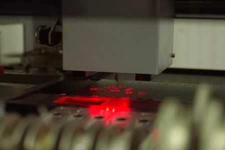 Infrared illumination on the infrared soldering station.